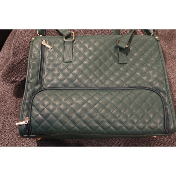 LoveVook Green Lunch Tote Bag 15.6 Laptop with Insulated Food Compartment - Picture 3 of 7